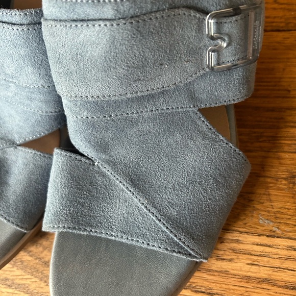 Dr Scholls shoes spellbound sandal heel blue size 8 slip on - Picture 5 of 11